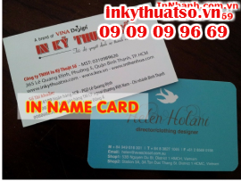 In nhanh name card, in nhanh một mặt hai mặt, nhận in nhanh 1 hộp