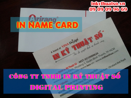In name card giá rẻ tại Bình Thạnh cùng Công ty TNHH In Kỹ Thuật Số - Digital Printing
