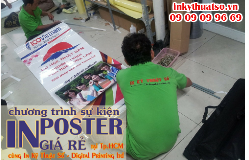 Cong ty TNHH In Ky Thuat So - Digital Printing mang den dich vu in PP gia re, truc tiep in an poster cho chuong trinh hoi thao du hoc